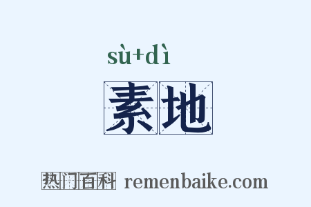 素地是什么意思的图片
